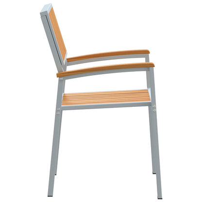 Gartenstuhl 6 pcs Braun 56 x 57 x 87cm Massivholz Akazie