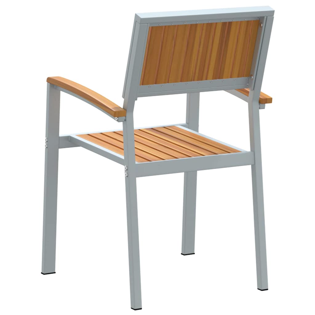 Gartenstuhl 8 pcs Braun 56 x 57 x 87cm Massivholz Akazie