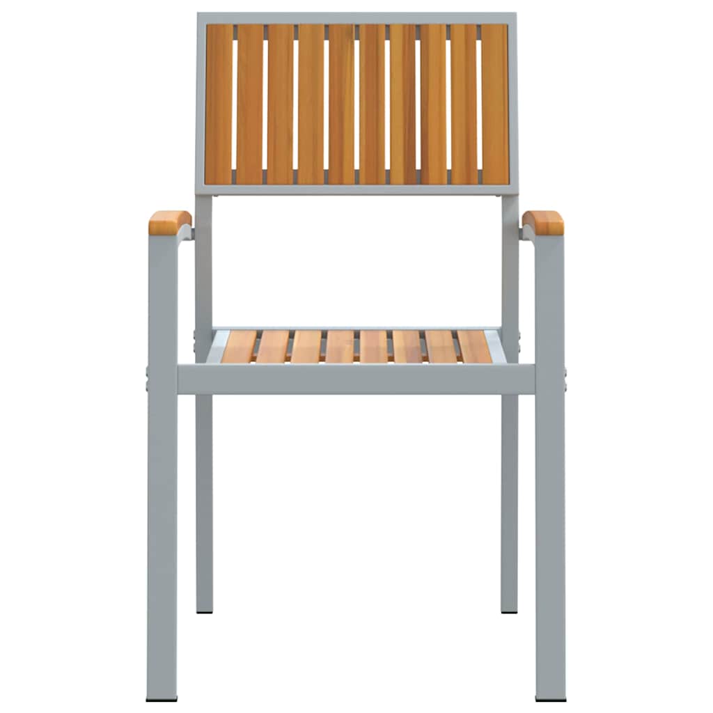 Gartenstuhl 8 pcs Braun 56 x 57 x 87cm Massivholz Akazie