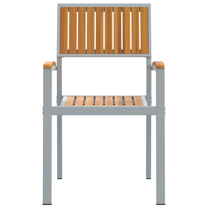 Gartenstuhl 8 pcs Braun 56 x 57 x 87cm Massivholz Akazie