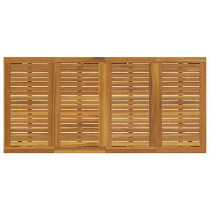 Garten Essgruppe 7 pcs Grau und Braun 200 x 90 x 75 cm