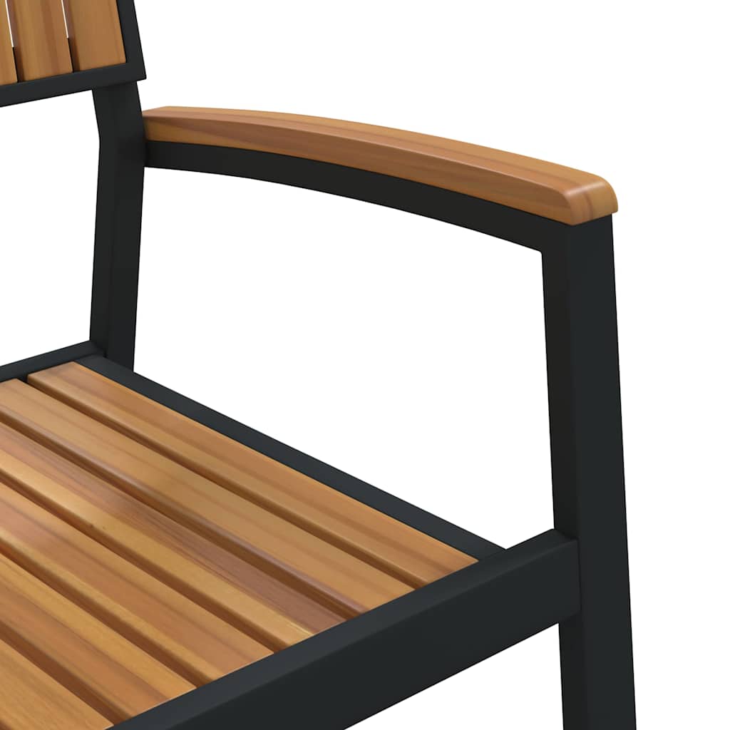 Garten Essgruppe 5 pcs Schwarz und Braun 180 x 90 x 75 cm