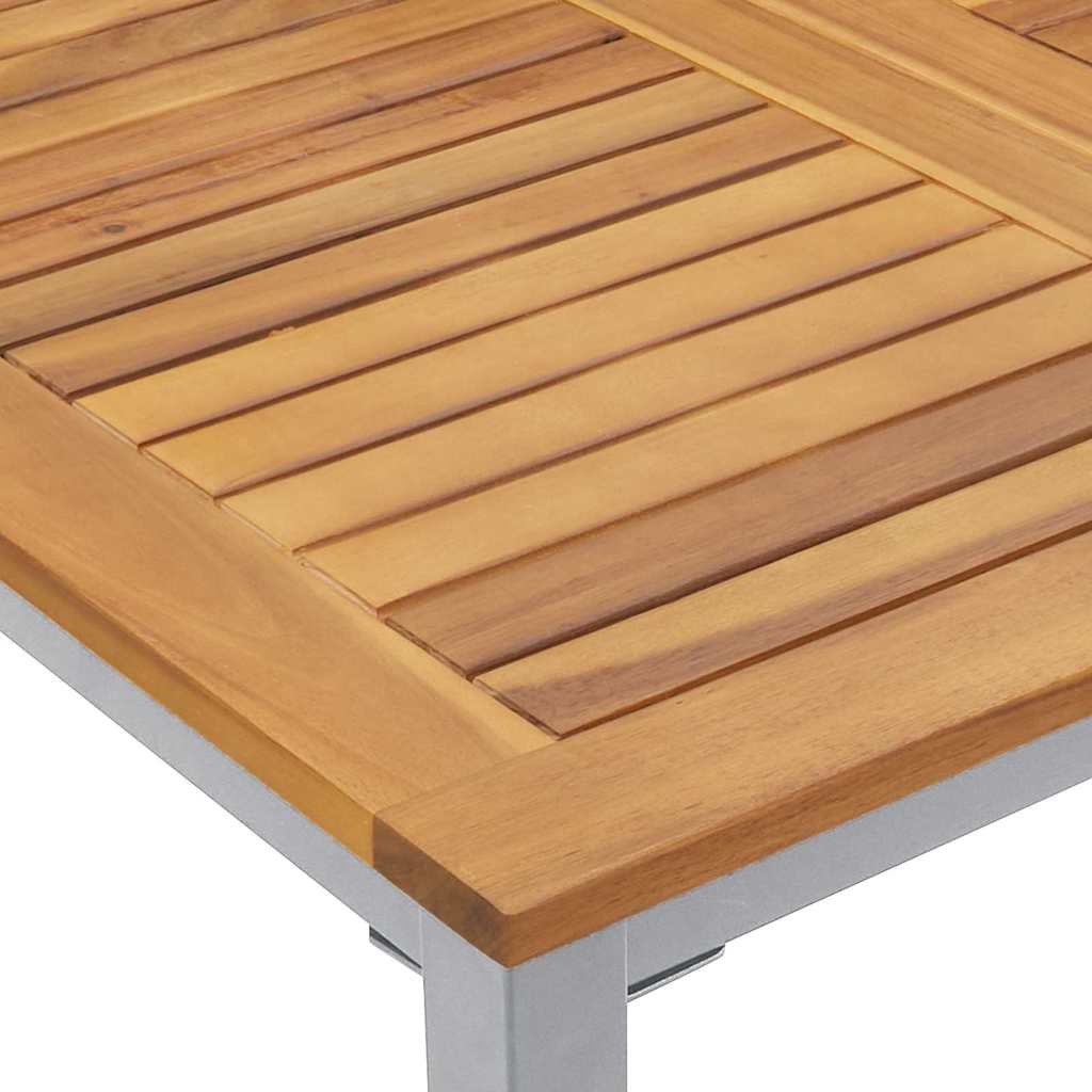 Garten Essgruppe 7 pcs Grau und Braun 180 x 90 x 75 cm