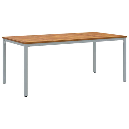 Garten Essgruppe 7 pcs Grau und Braun 180 x 90 x 75 cm