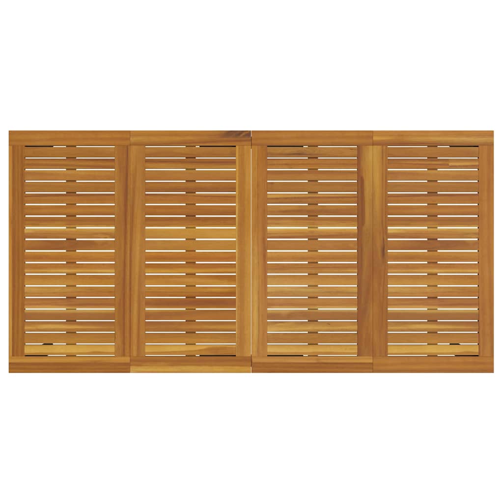 Garten Essgruppe 7 pcs Grau und Braun 180 x 90 x 75 cm