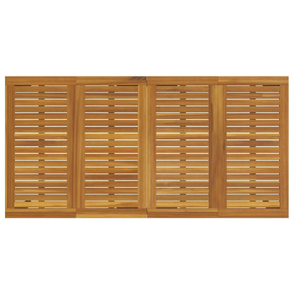 Garten Essgruppe 7 pcs Grau und Braun 180 x 90 x 75 cm