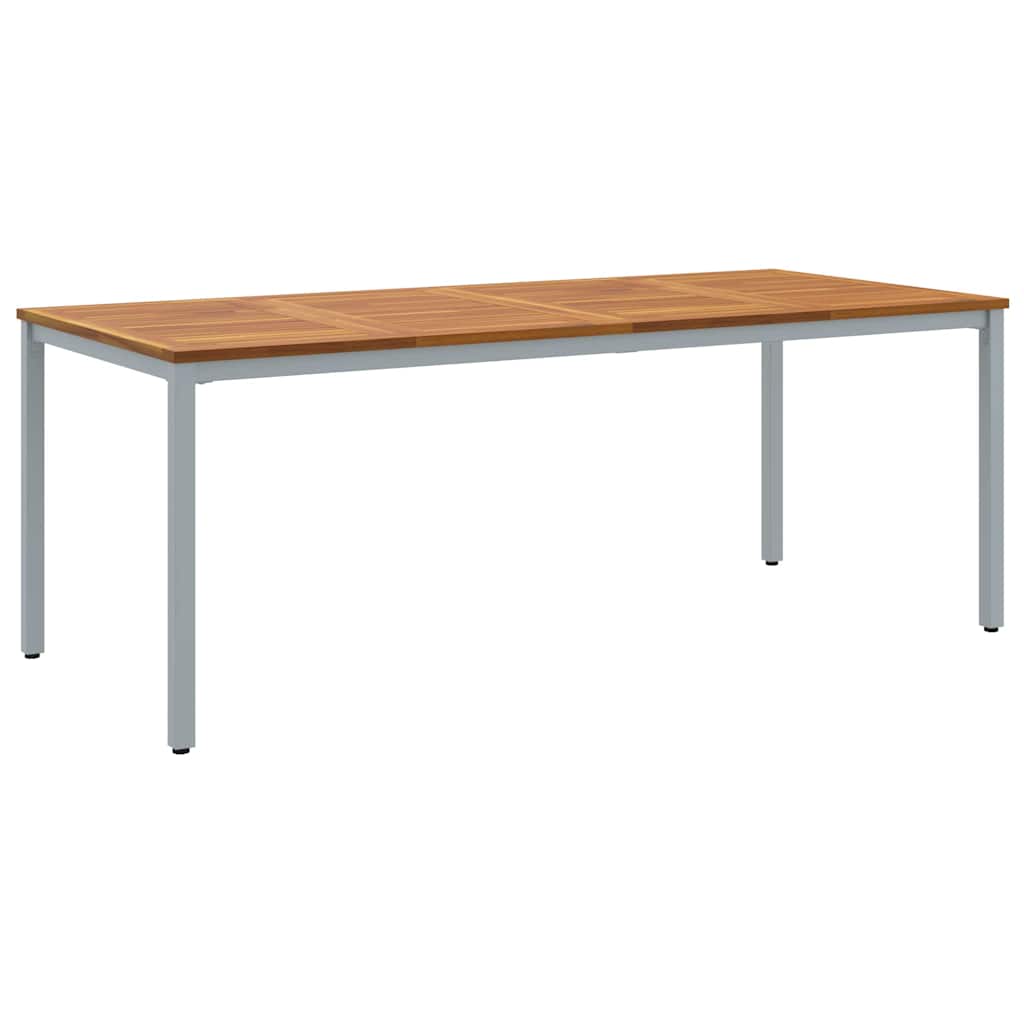 Garten Essgruppe 9 pcs Grau und Braun 200 x 90 x 75 cm