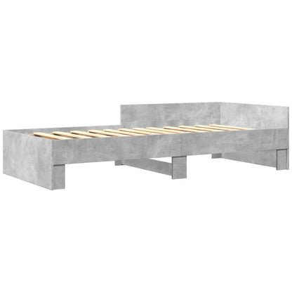 Sengeramme betongrå 90x190 cm træmateriale