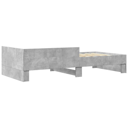 Sengeramme betongrå 90x190 cm træmateriale