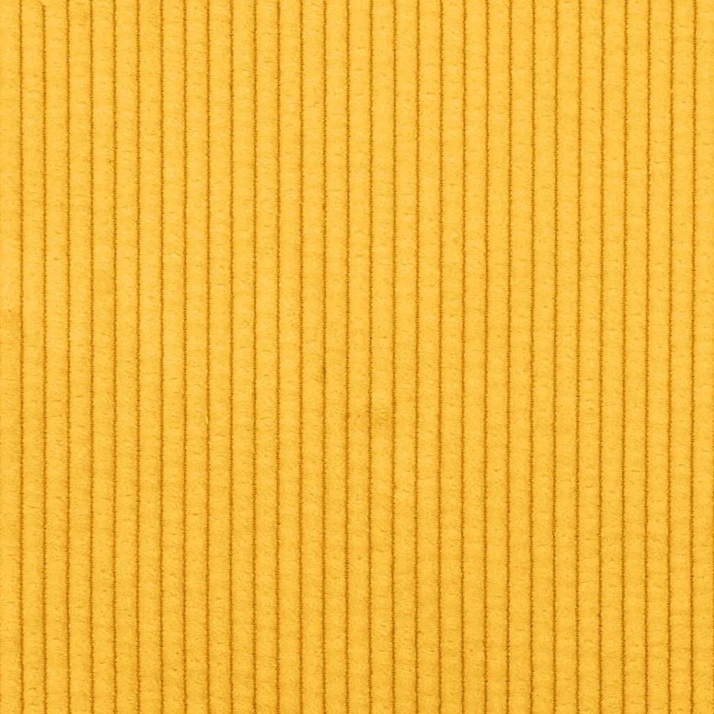Chaiselongue mit Kissen Hellgelb Cordstoff