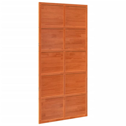 Scheunentür Wachsbraun 100x208 cm Massivholz Kiefer
