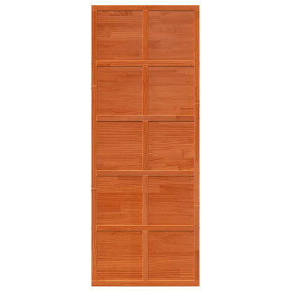 Scheunentür Wachsbraun 80x208 cm Massivholz Kiefer