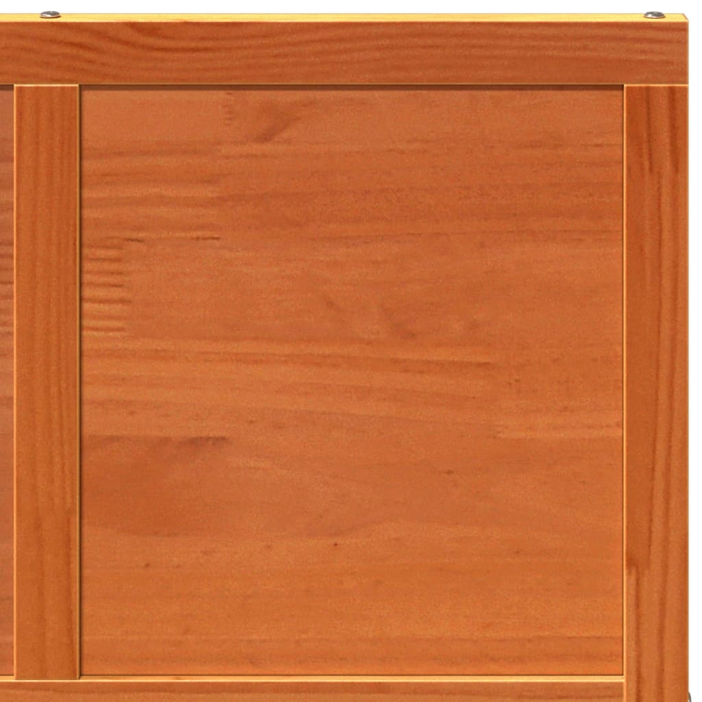 Scheunentür Wachsbraun 80x208 cm Massivholz Kiefer