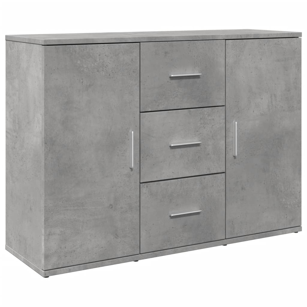 Skænk Beton Grå 90,5x29,5x65 cm Træ Materiale