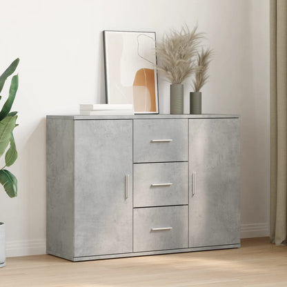 Skænk Beton Grå 90,5x29,5x65 cm Træ Materiale