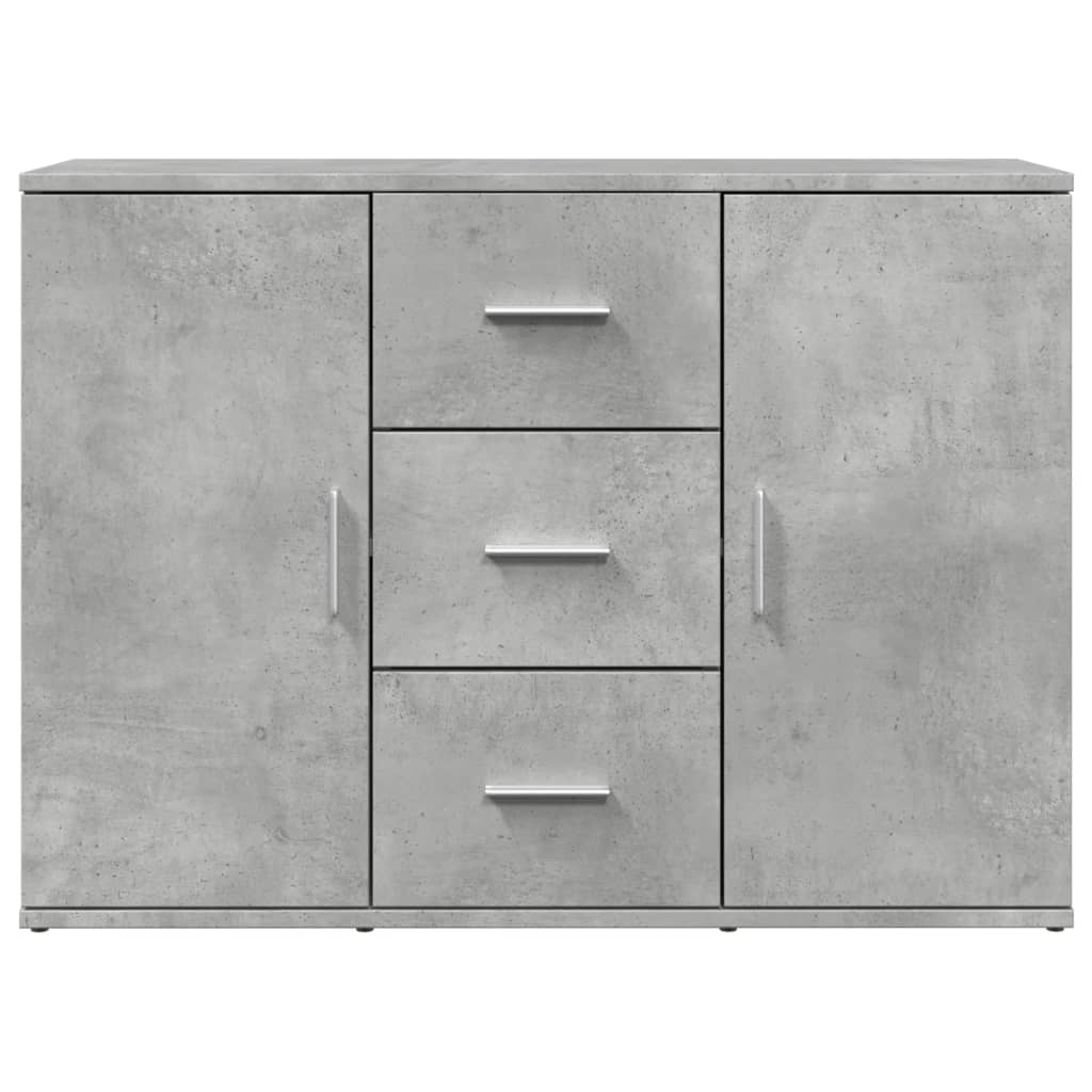 Skænk Beton Grå 90,5x29,5x65 cm Træ Materiale