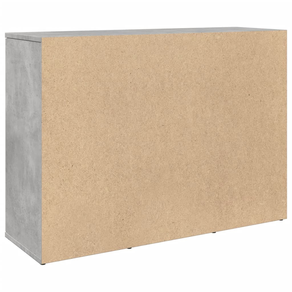 Skænk Beton Grå 90,5x29,5x65 cm Træ Materiale