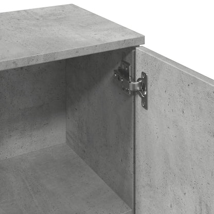 Skænk Beton Grå 90,5x29,5x65 cm Træ Materiale