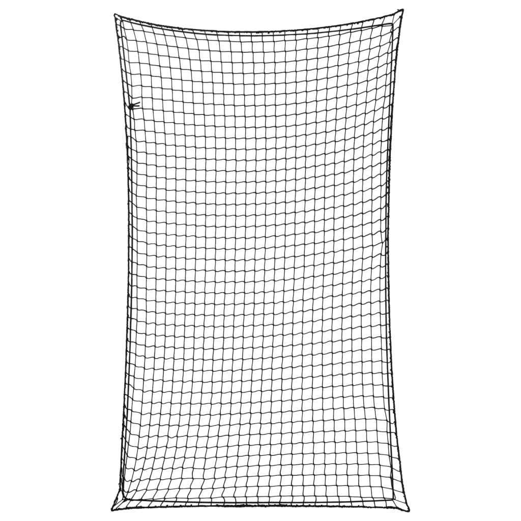 Anhängernetz mit Gummiseil Schwarz 2,1x1,25 m PP