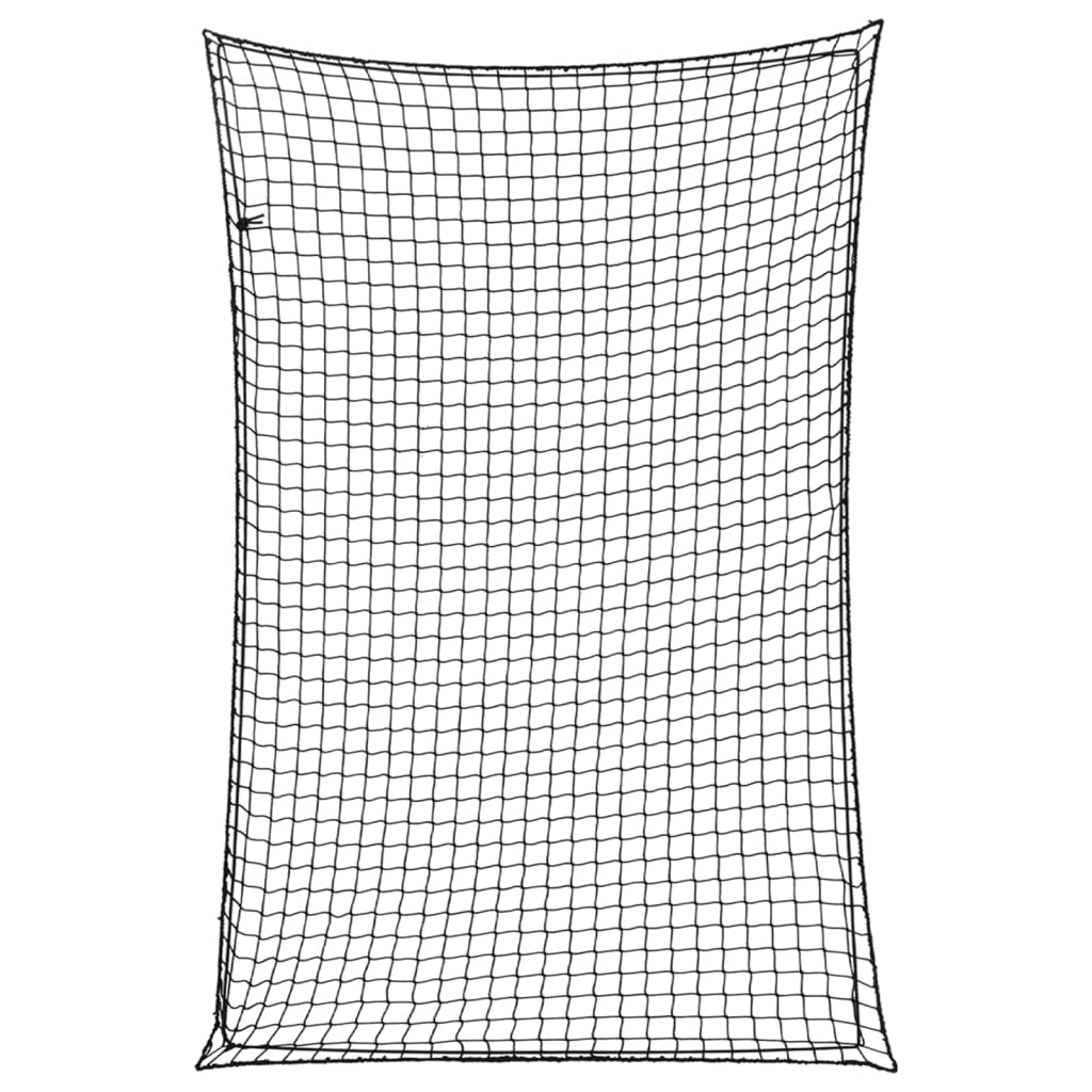Anhängernetz mit Gummiseil Schwarz 3x2 m PP