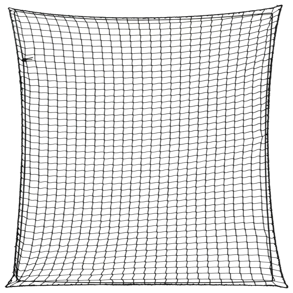 Anhängernetz mit Gummiseil Schwarz 3x3 m PP