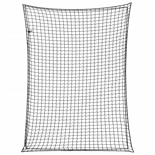 Anhängernetz mit Gummiseil Schwarz 4x3 m PP