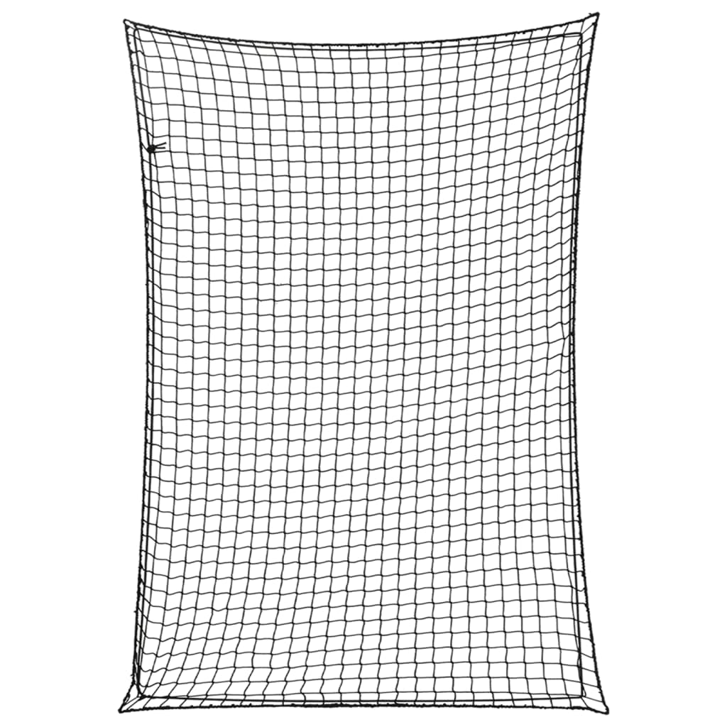 Anhängernetz mit Gummiseil Schwarz 5x3,5 m PP