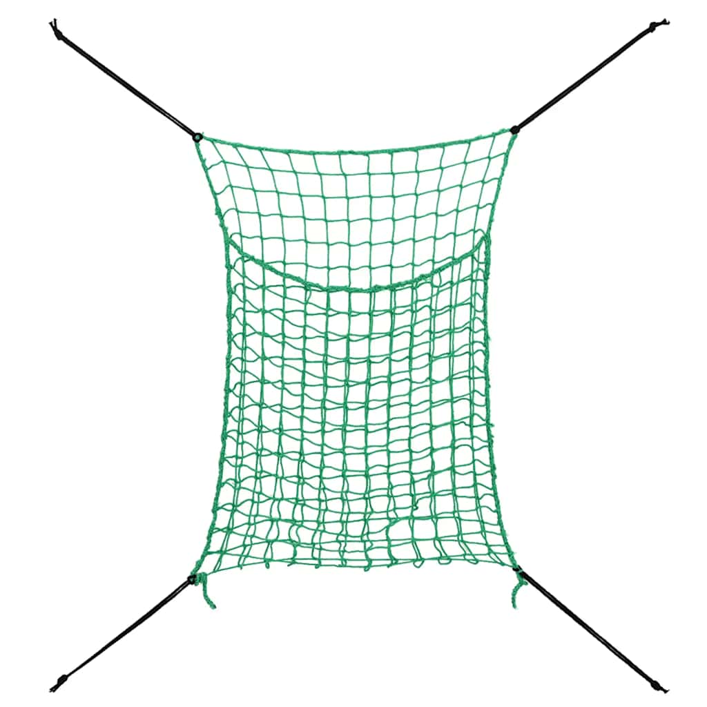 Heunetze 2 Stk. Rechteckig Grün 90x60 cm PP