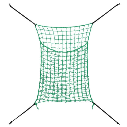 Heunetze 2 Stk. Rechteckig Grün 90x60 cm PP