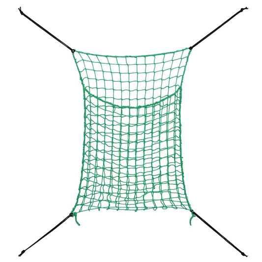 Heunetze 2 Stk. Rechteckig Grün 90x60 cm PP