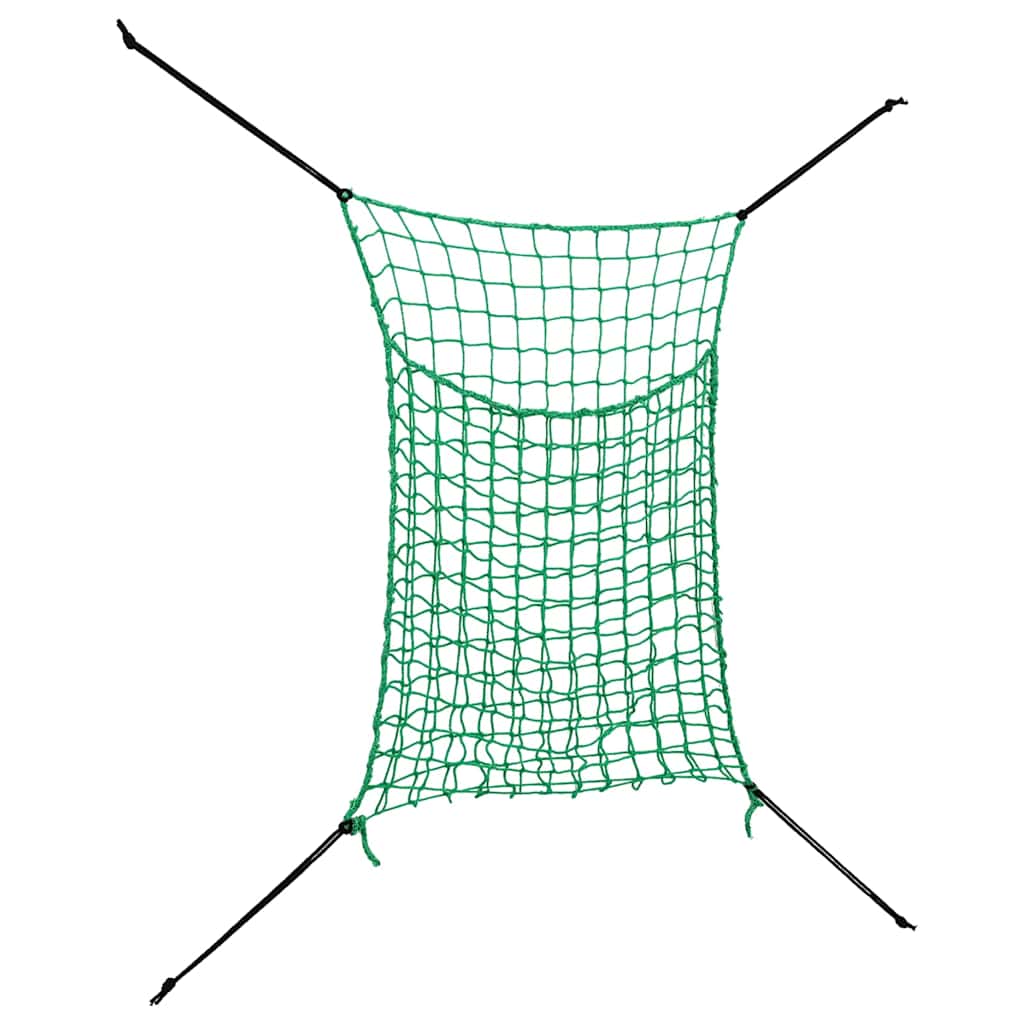 Heunetze 2 Stk. Rechteckig Grün 90x60 cm PP