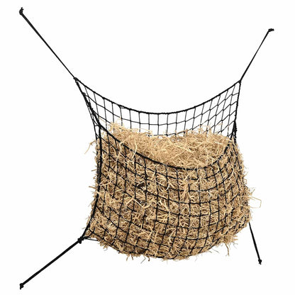 Heunetze 2 Stk. Rechteckig Schwarz 150x90 cm PP