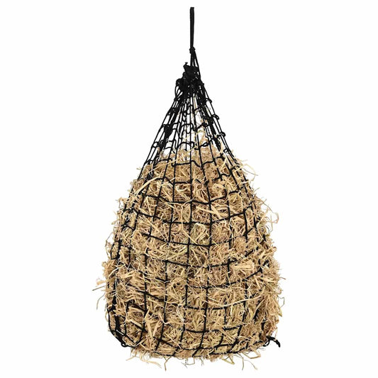 Heunetze 2 Stk. Rund Schwarz 75x75 cm PP
