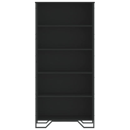 Bücherregal Schwarz 80x31x169 cm Holzwerkstoff