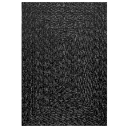 Teppich ZIZUR Anthrazit 140x200cm Jute-Optik Indoor und Outdoor