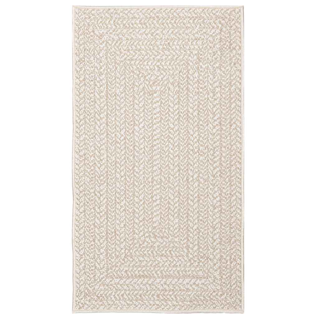 Teppich ZIZUR Creme 60x110 cm Jute-Optik Indoor und Outdoor