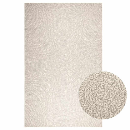 Teppich ZIZUR Creme 200x290 cm Jute-Optik Indoor und Outdoor