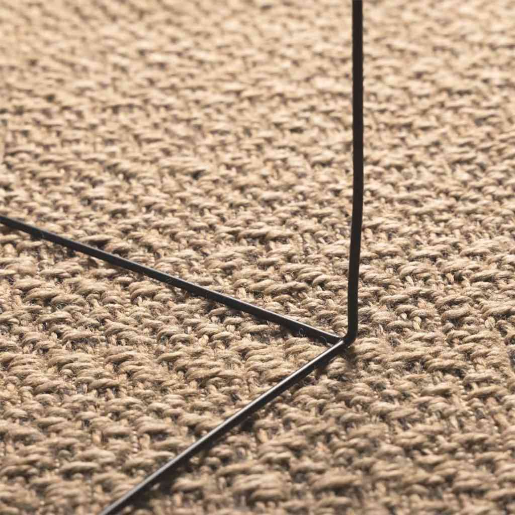 Teppich ZIZUR Beige 100x200 cm Jute-Optik Indoor und Outdoor