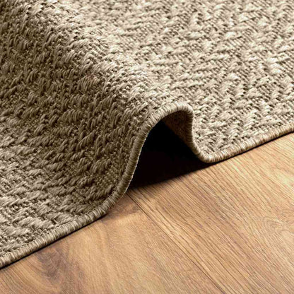 Teppich ZIZUR Beige 200x290 cm Jute-Optik Indoor und Outdoor