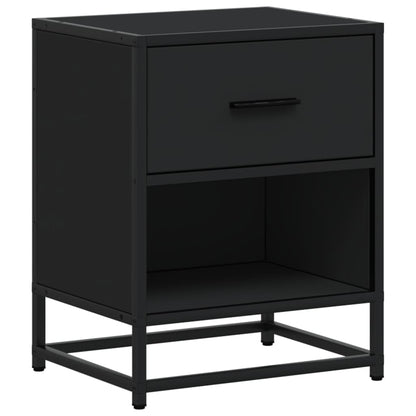 Nachttische 2 Stk. Schwarz 40x31x50 cm Holzwerkstoff