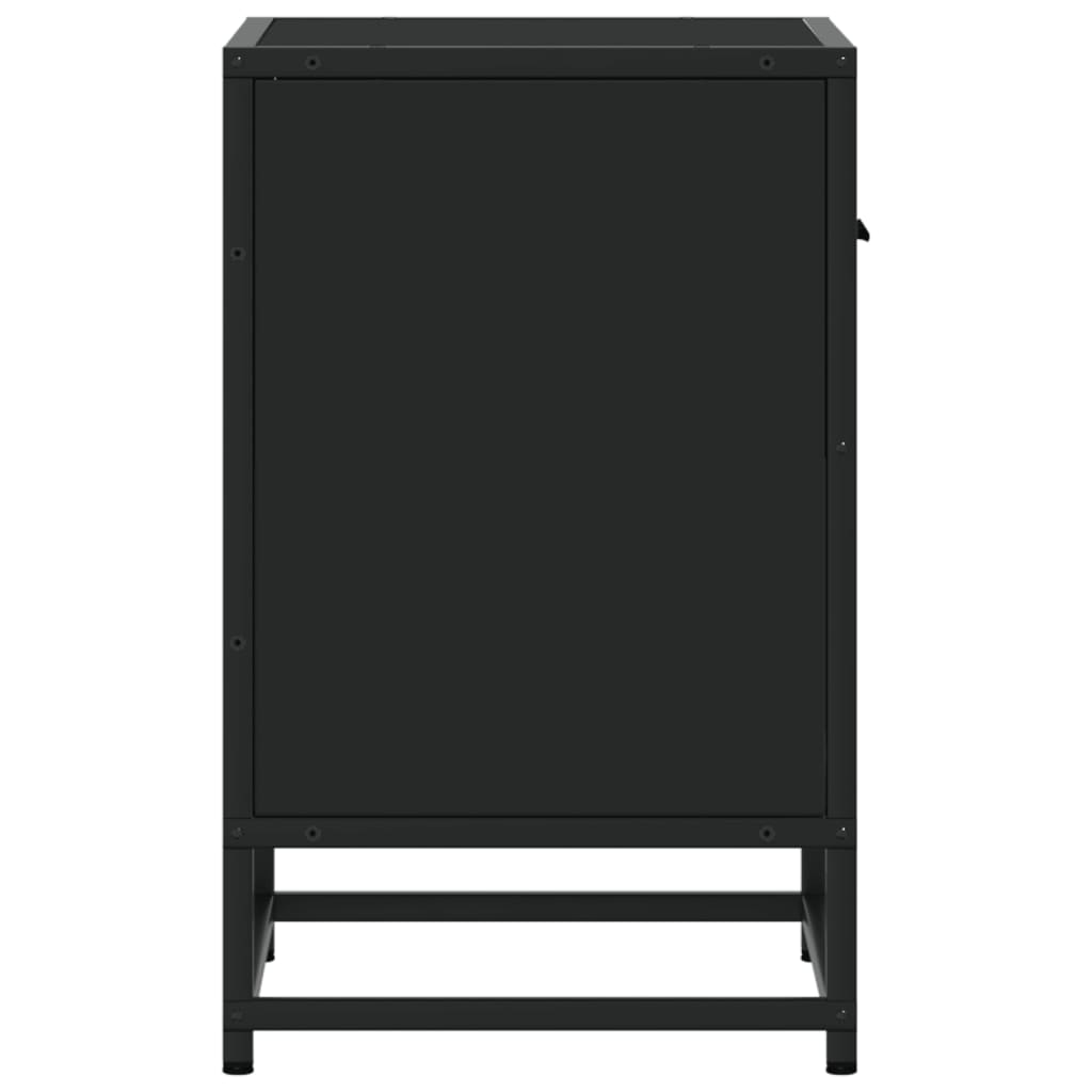 Nachttische 2 Stk. Schwarz 40x31x50 cm Holzwerkstoff