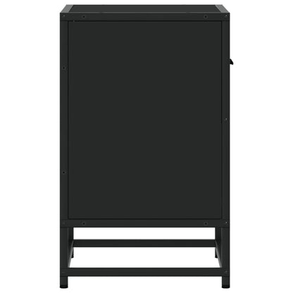 Nachttische 2 Stk. Schwarz 40x31x50 cm Holzwerkstoff