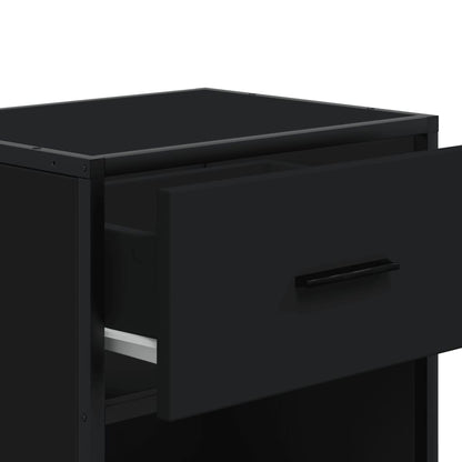Nachttische 2 Stk. Schwarz 40x31x50 cm Holzwerkstoff