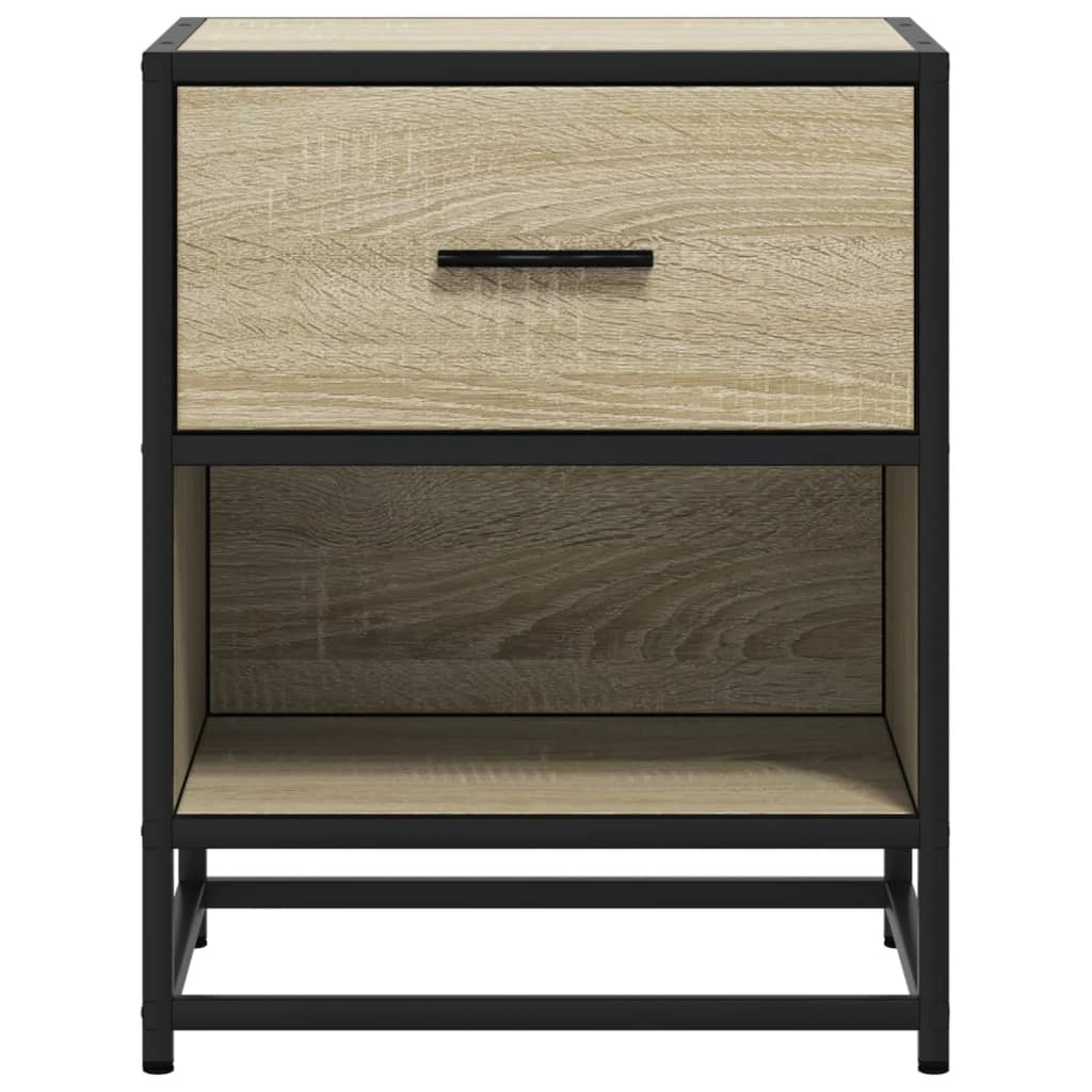 Nachttische 2 Stk. Sonoma-Eiche 40x31x50 cm Holzwerkstoff