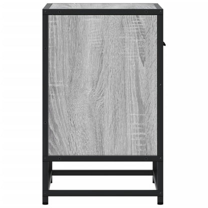 Nachttische 2 Stk. Grau Sonoma 40x31x50 cm Holzwerkstoff
