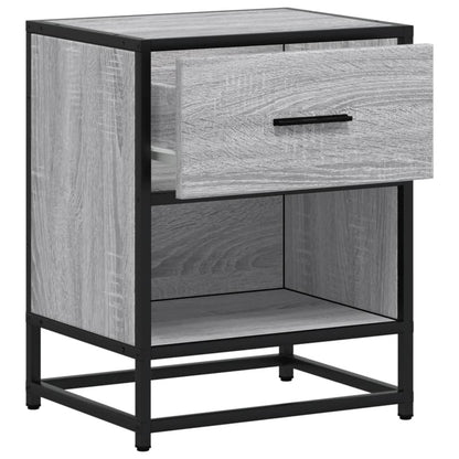 Nachttische 2 Stk. Grau Sonoma 40x31x50 cm Holzwerkstoff