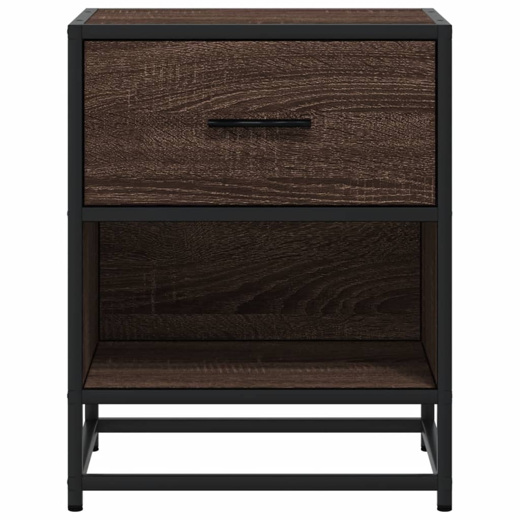 Nachttische 2 Stk. Braun Eichen-Optik 40x31x50 cm Holzwerkstoff