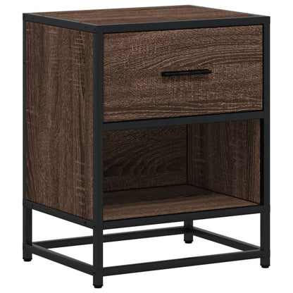 Nachttische 2 Stk. Braun Eichen-Optik 40x31x50 cm Holzwerkstoff