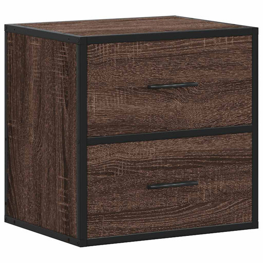 Wand-Nachttisch Braun Eichen-Optik 40x31x39,5 cm