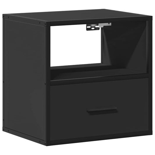 Wand-Nachttisch Schwarz 40x31x39,5 cm